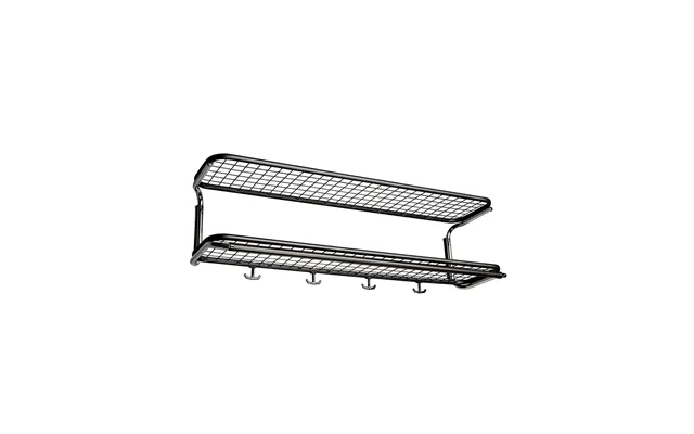 Essem Design Classic 650 Hat Shelf Black Chrome - 2 Levels