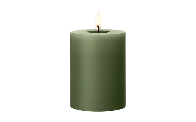 Ester & Erik Ester & Erik Pillar Candle Led 70 Green Soil - 10 Cm