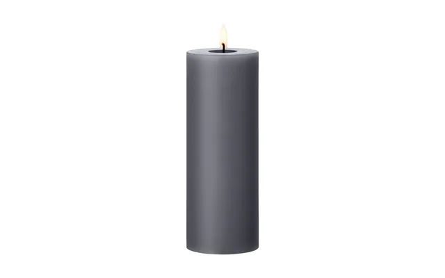 Ester & Erik Ester & Erik Pillar Candle Led 74 Dark Slate - 20 Cm