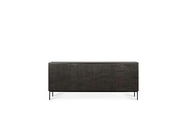 Ethnicraft Grooves Sideboard Black 4 Doors