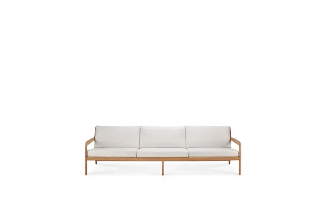 Ethnicraft Jack Outdoor 3 Seater Sofa Teak Off-white
