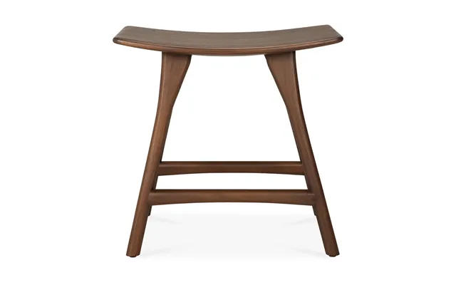 Ethnicraft Osso Stool 48x50 Cm Lacquered Teak Brown
