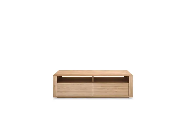 Ethnicraft Shadow Media Cabinet Oiled Oak 2 Drawers