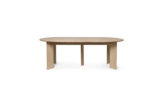 Ferm Living Bevel Extendable Dining Table White-oiled Beech - Incl