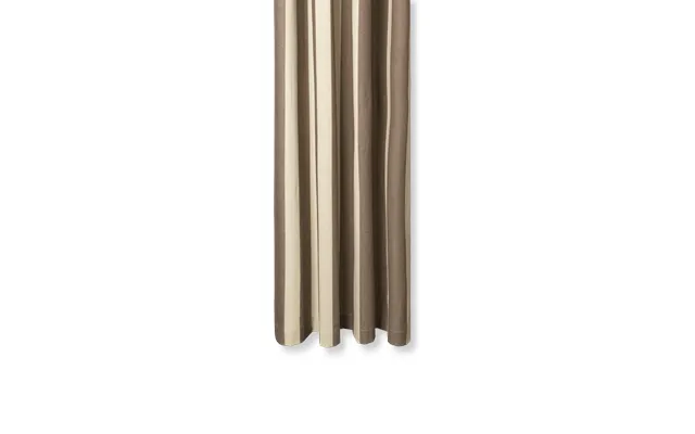 Ferm Living Chambray Shower Curtain Carob Brown-parchment