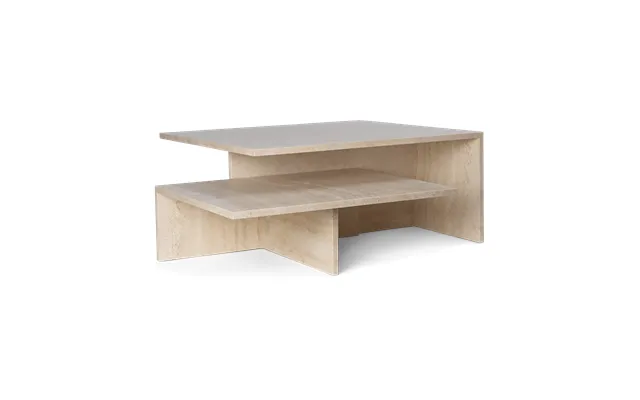 Ferm Living Distinct Grande Duo Coffee Table 133x70x35 Cm Travertine