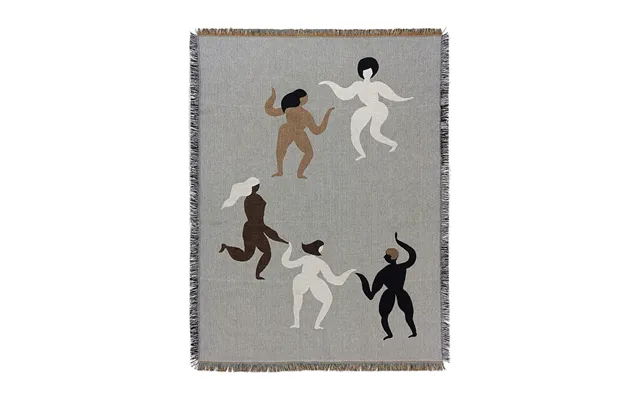 Ferm Living Free Tapestry Blanket 120x170 Cm Grey