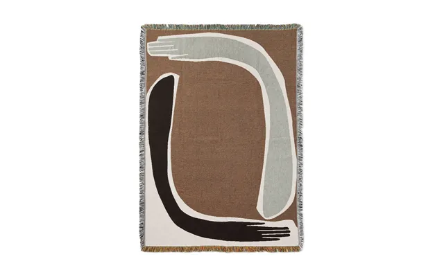 Ferm Living Pose Tapestry Throw 120x170 Cm Coffee