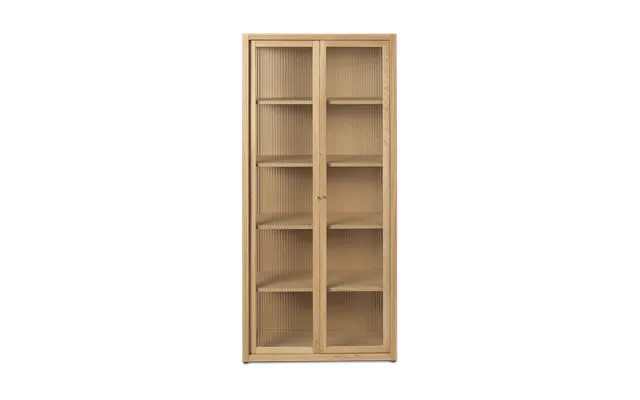 Ferm Living Reed Display Cabinet 70x155 Cm Natural Oak
