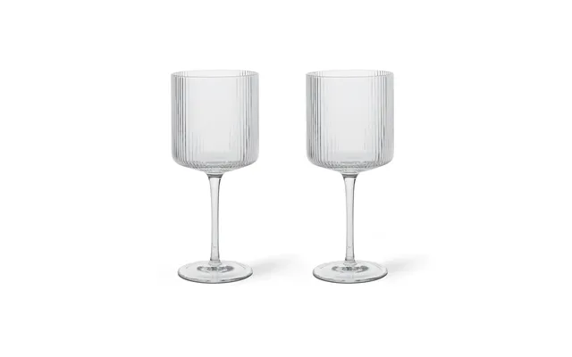 Ferm Living Ripple Red Wine Glass 32,5 Cl 2-pack Clear