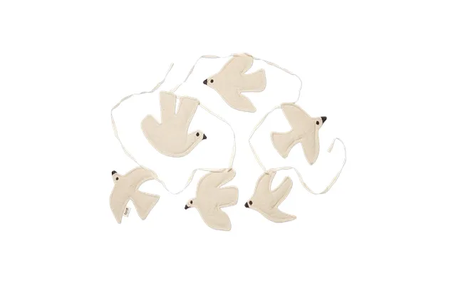 Ferm Living Swif Bird Garland 220 Cm Undyed