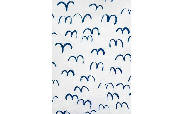 Fine Little Day Bird Curtain Long 145x250 Cm Blue