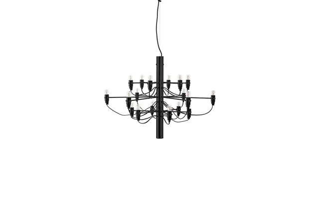 Flos 2097 Sarfatti Chandelier Matte Black 18 Lamps