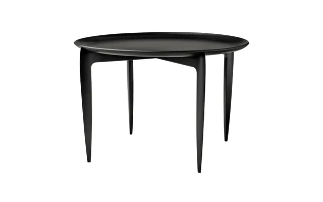 Fritz Hansen Foldable Tray Table Ø60 Cm Black
