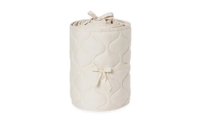 Garbo&friends Eggshell Satin Quilted Crib Bumper 30x360 Cm