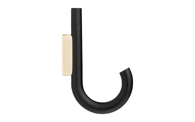 Gejst Hook Hook 19 Cm Black Stained Oak-brass