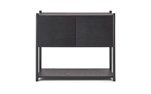 Gejst Sceene Bookcase C Black Oiled Oak