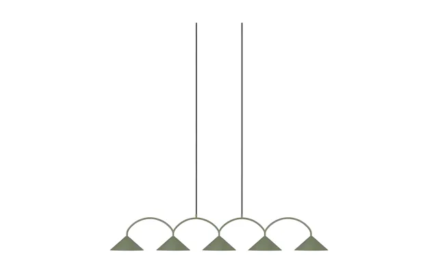 Globen Lighting Curve Pendant Lamp 5 Green
