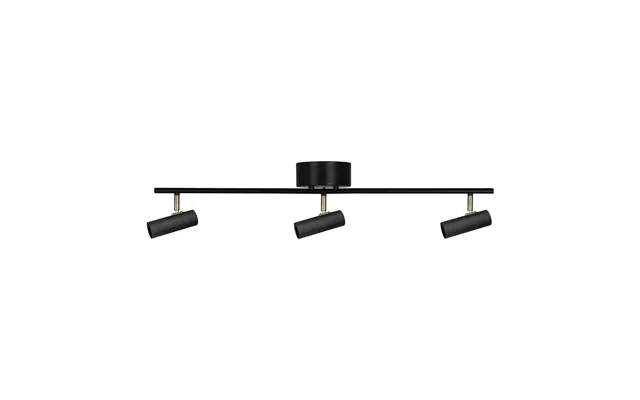 Globen Lighting Hubble 3 Long Ceiling Lamp Black-brass
