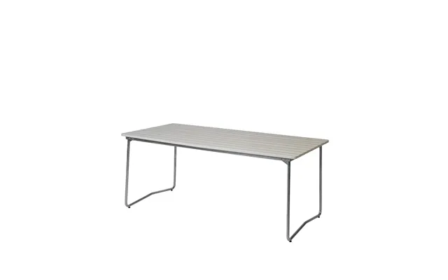 Grythyttan Stålmöbler B31 Dining Table White Lacquer Oak-hot-dip Galvanized