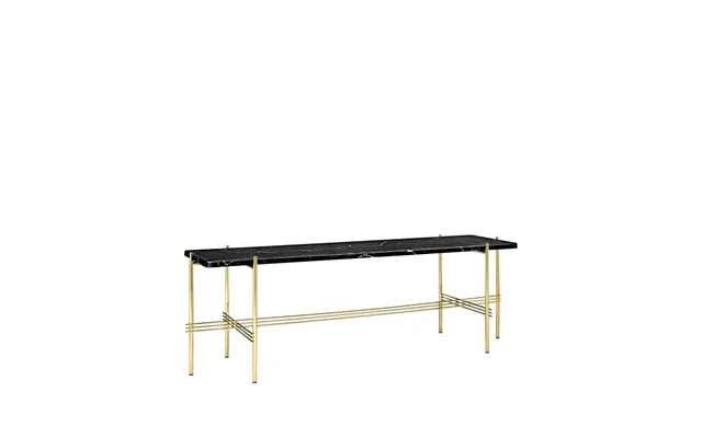 Gubi Ts Console 1 Console Table Marble Black - Brass Legs