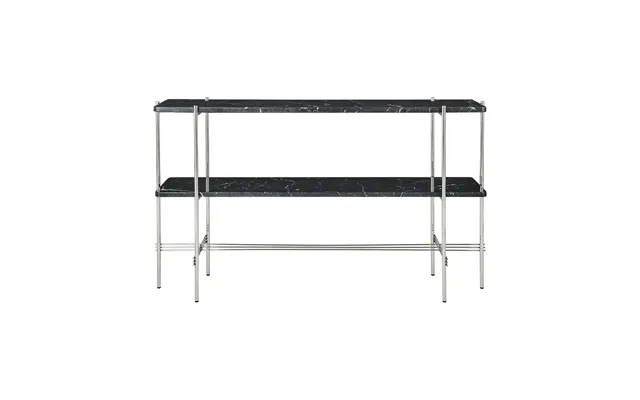 Gubi Ts Console Table 120x30x72 Cm Black Marquina Marble-steel