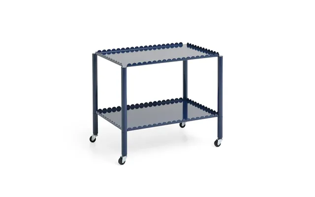 Hay Arcs Trolley Low Serving Trolley Steel Blue