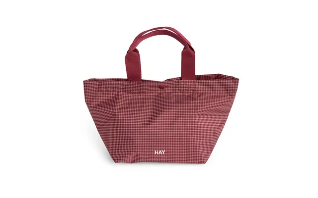 Hay Grid Everyday Bag Burgundy - Mini
