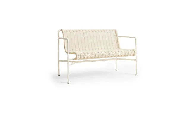 Hay Palissade Cord Dining Bench With Armrests Cream White