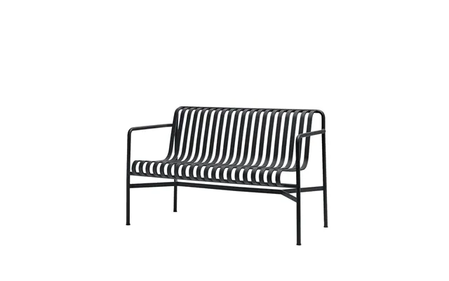 Hay Palissade Dining Bench With Armrests Anthracite