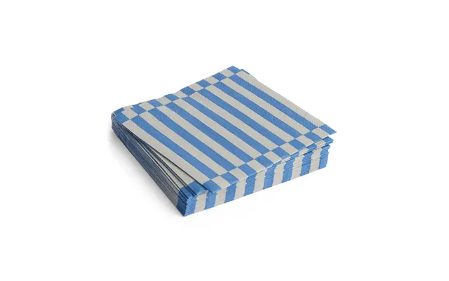 Hay Pattern Lunch Stripe Napkin 33x33 Cm 20-pack Grey-blue Pillar