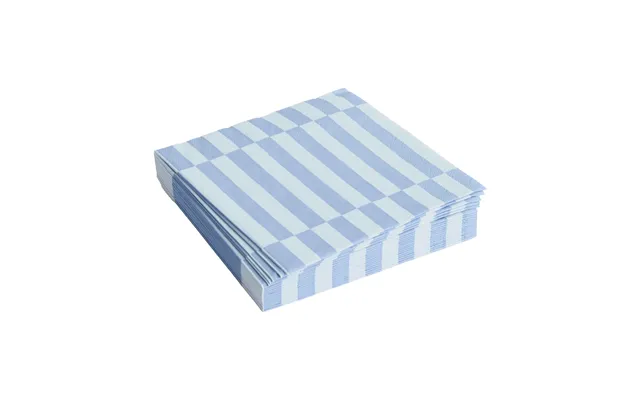 Hay Pattern Lunch Stripe Napkin 33x33 Cm 20-pack Light Blue-dusty Blue Pillar product image
