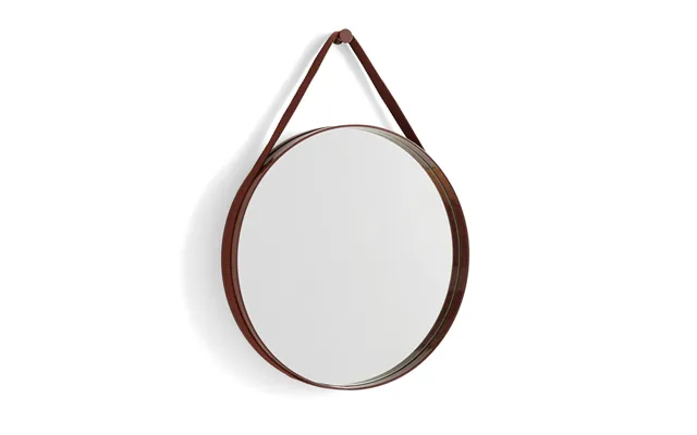 Hay Strap Mirror Dark Brown