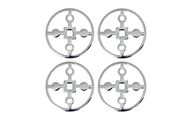 Hilke Collection Anima Gemella Coaster 4-pack Nickel-plated Brass