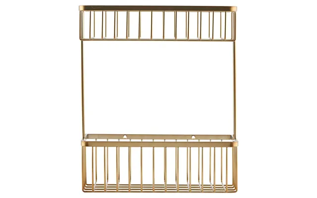 House Doctor Bath Bathroom Shelf Double 28x33 Cm Brass