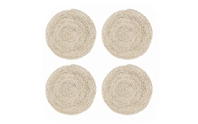House Doctor Circle Placemat Grass 4-pack Nature