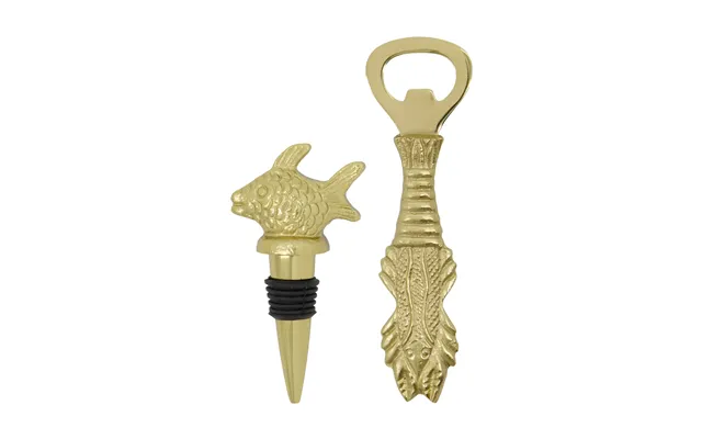 House Doctor Fish Bar Set 2 Pieces Antique Gold