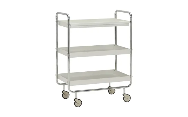 House Doctor Roll Serving Trolley Off-white-crome