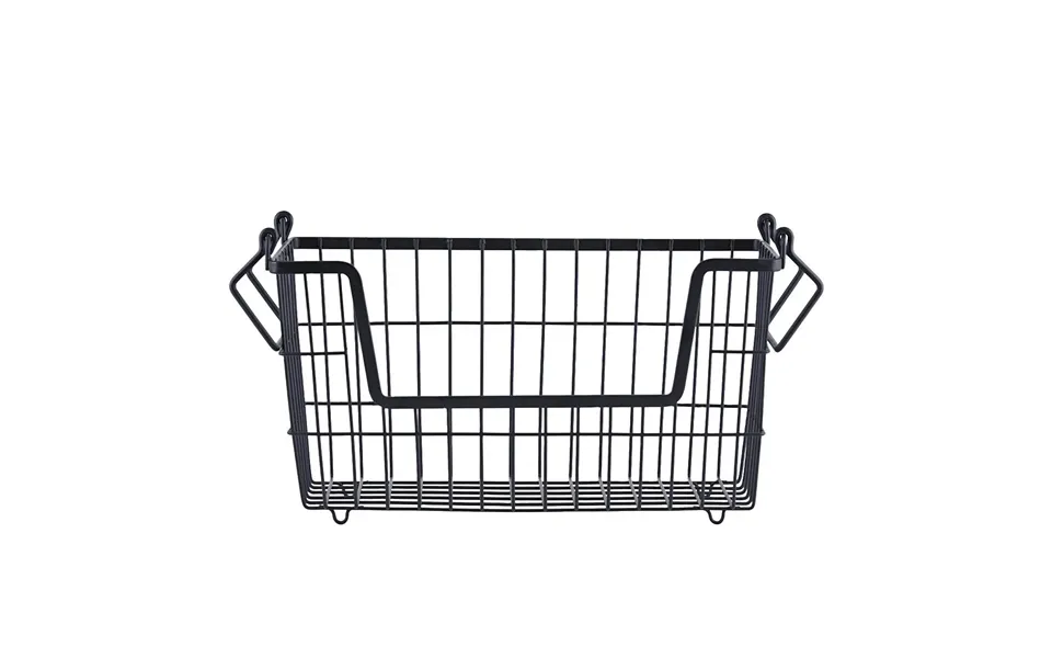 House Doctor Taw Storage Basket Small Matte Black