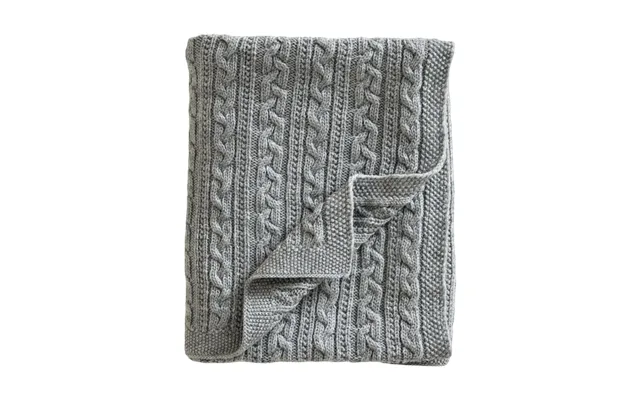 Jack O Juno Knitted Merino Wool Baby Blanket 80x100 Cm Light Grey