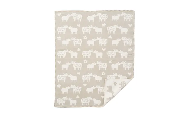 Klippan Yllefabrik Bää Cotton Baby Blanket Greige - 70x90 Cm product image