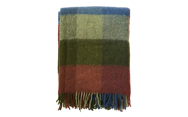 Klippan Yllefabrik Gotland Wool Throw 130x200 Cm Multi-green