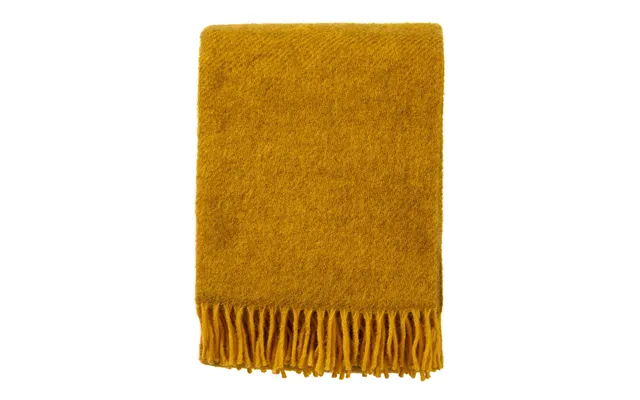Klippan Yllefabrik Gotland Wool Throw 130x200 Cm Yellow