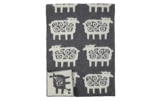 Klippan Yllefabrik Sheep Wool Blanket Grey 130x180 Cm