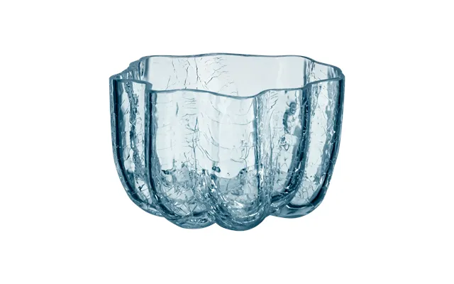 Kosta Boda Crackle Candle Holder Circular 58 Mm Clear