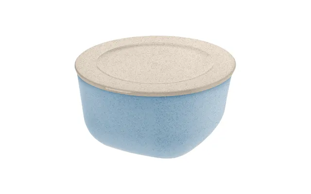 Koziol Connect Bowl Bowl With Lid 2 L Biocircular Thermoplastic Nature Flower Blue