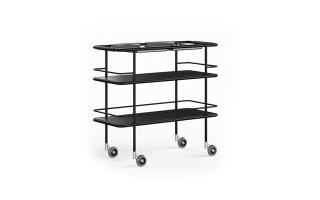 Lammhults Cargo Support Serving Trolley Black