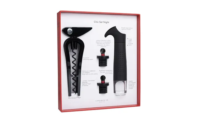L'atelier Du Vin Chic Set Night Wine Accessory Set 4 Pieces