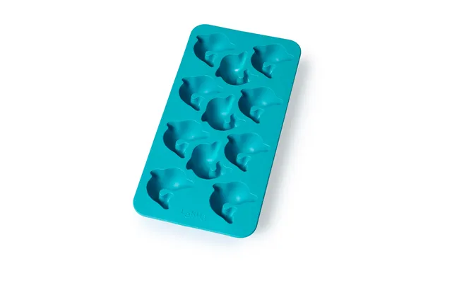 Lékué Lékué Ice Cube Tray With Lid Turquoise Dolphin