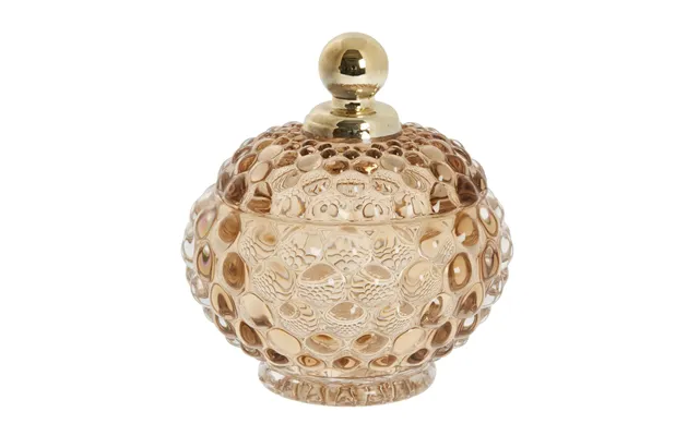 Lene Bjerre Miya Storage Jar With Lid Ø10 Cm Golden Brown